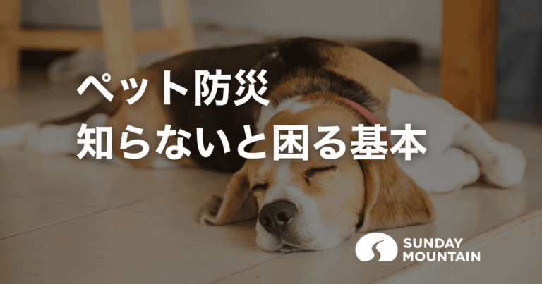 ペット防災のすべて【防災グッズ一覧】同行避難と在宅避難の備え方