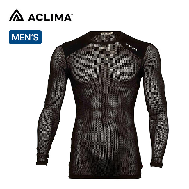 ACLIMA アクリマ ウールネットライトクルーネック メンズ