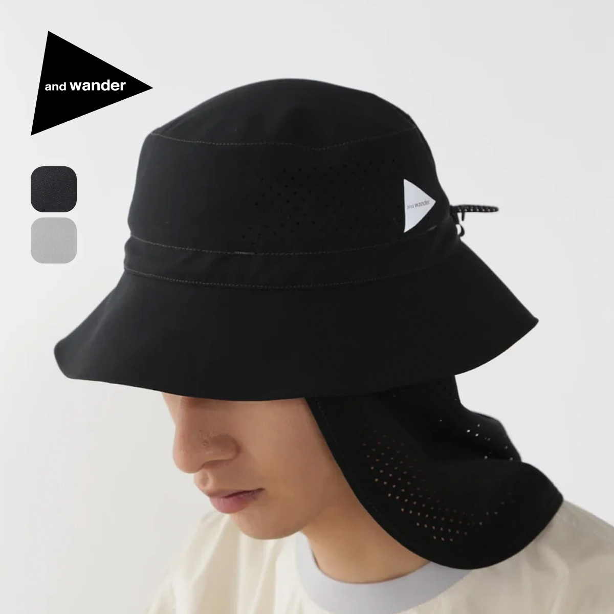 and wander アンドワンダー テックハット