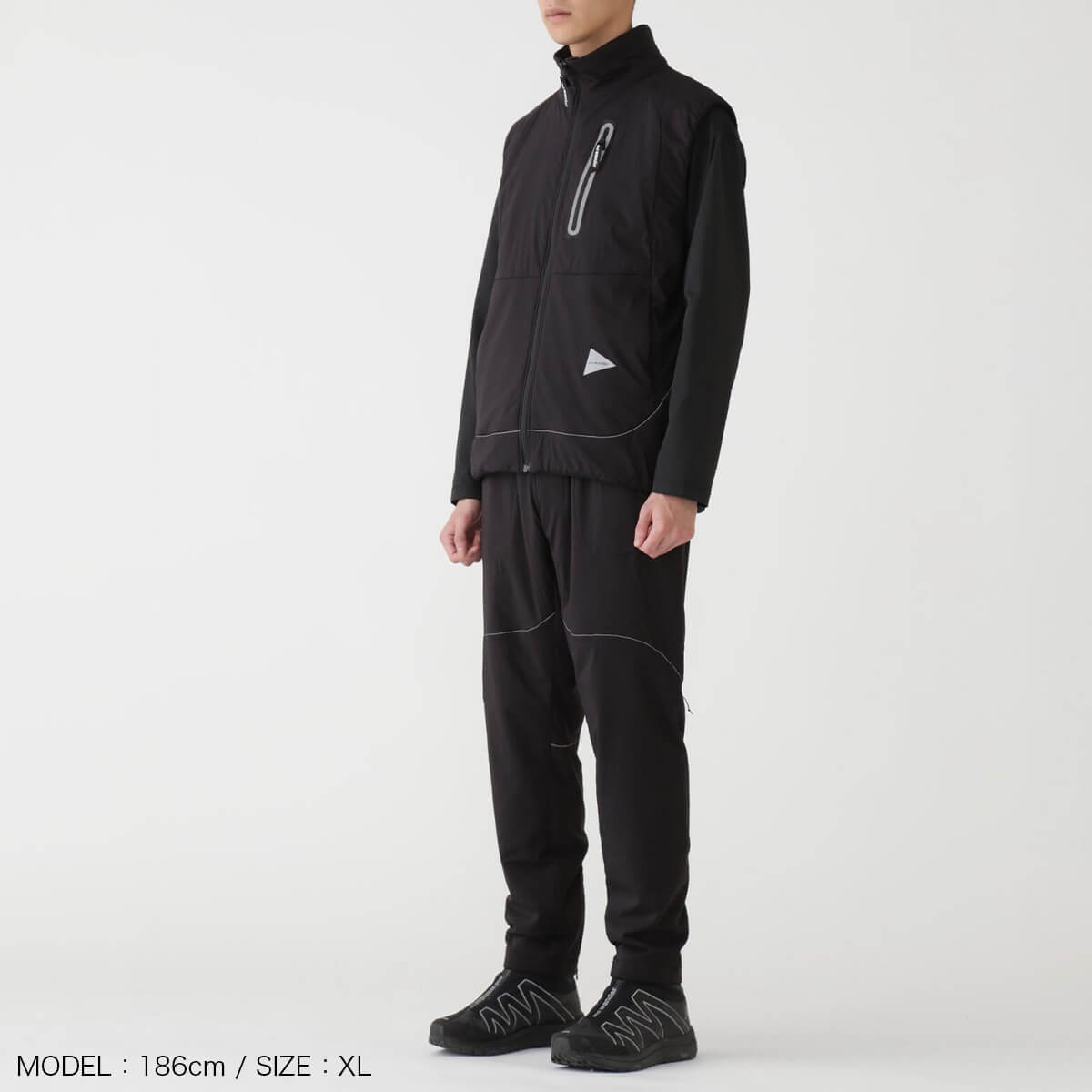 and wander アンドワンダー アルファAIRベスト(WS ブラック): SUNDAY