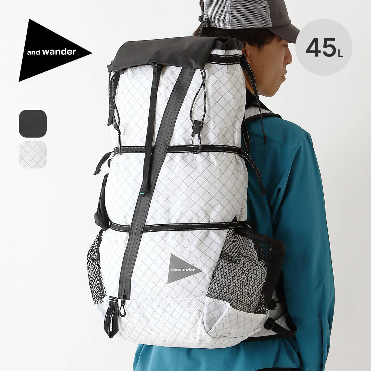 and wander アンドワンダー エコパック45Lバックパック