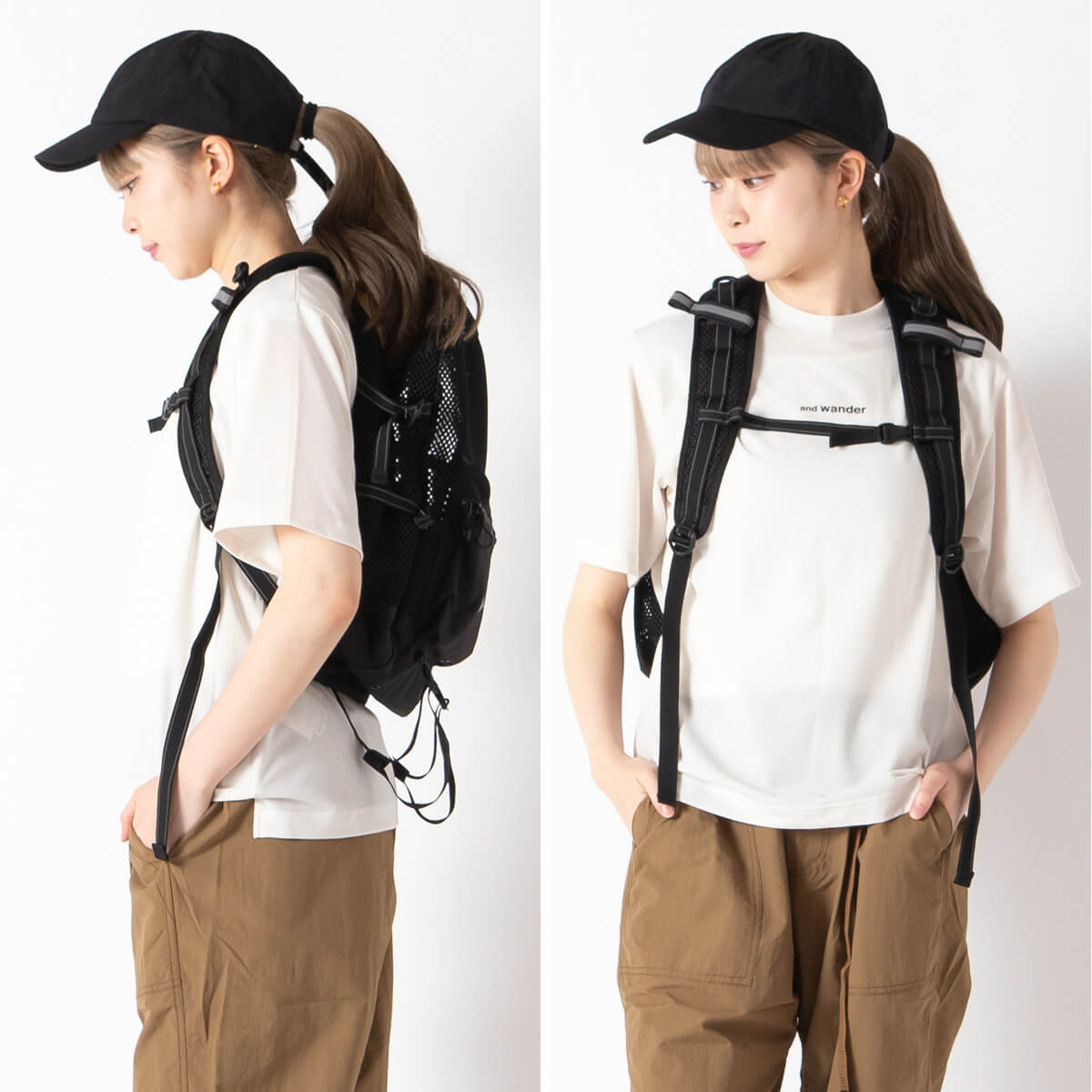 and wander アンドワンダー 3Dメッシュバックパック: SUNDAY MOUNTAIN