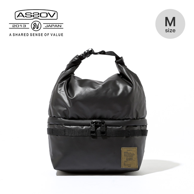 AS2OV アッソブ ナイロンポリカ2ルームポーチ