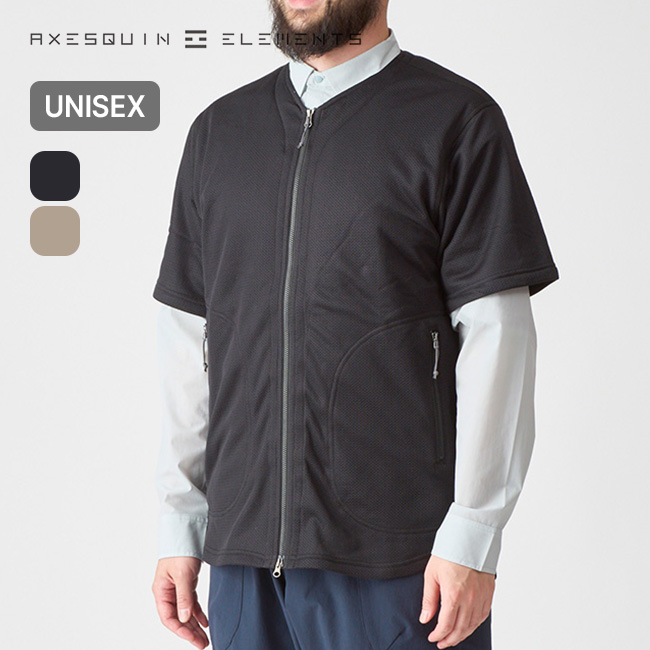 AXESQUIN ELEMENTS アクシーズクインエレメンツ オクタの半袖カーディガン
