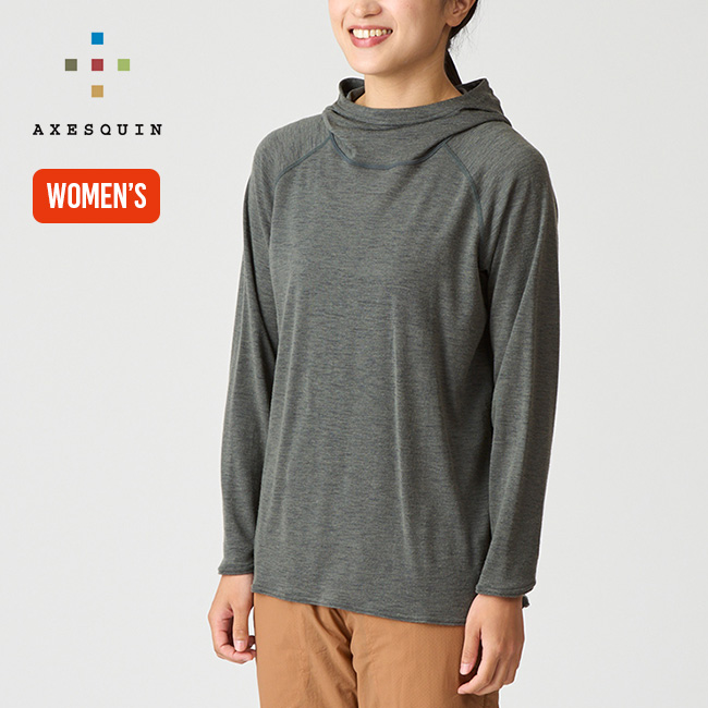 AXESQUIN アクシーズクイン クレアーレメリノ120フーディー【ウィメンズ】