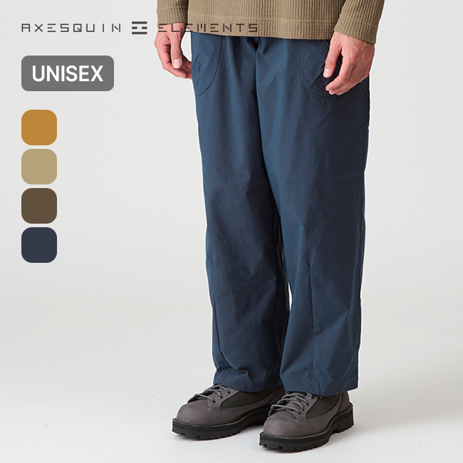 AXESQUIN ELEMENTS アクシーズクインエレメンツ ヴィンテージナイロンのカーブパンツ