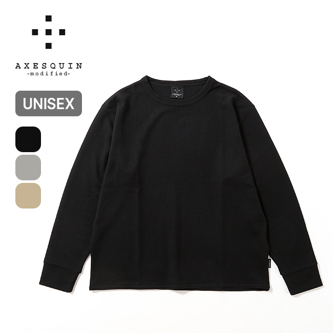 AXESQUIN modified アクシーズクインモディファイド QDエコワッフルL/S TEE