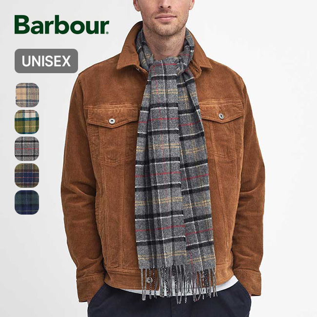 Barbour バブアー タータンラムズウールスカーフ