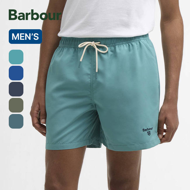 Barbour バブアー ステープルロゴ5 スイムショーツ メンズ