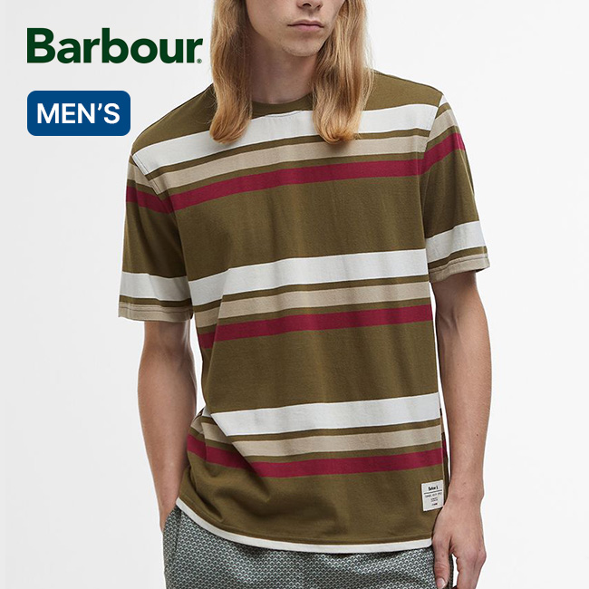 Barbour バブアー ゴルボーンストライプリラックスフィットTシャツ