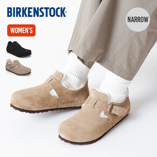 BIRKENSTOCK ビルケンシュトック ロンドンシアリングLEVE スエードレザー/ファー[ナロー]ユニセックス