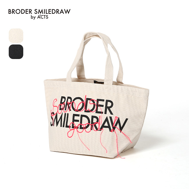 BRODER SMILEDRAW ブロダースマイルドロウ ロゴx刺繍ランチバッグ