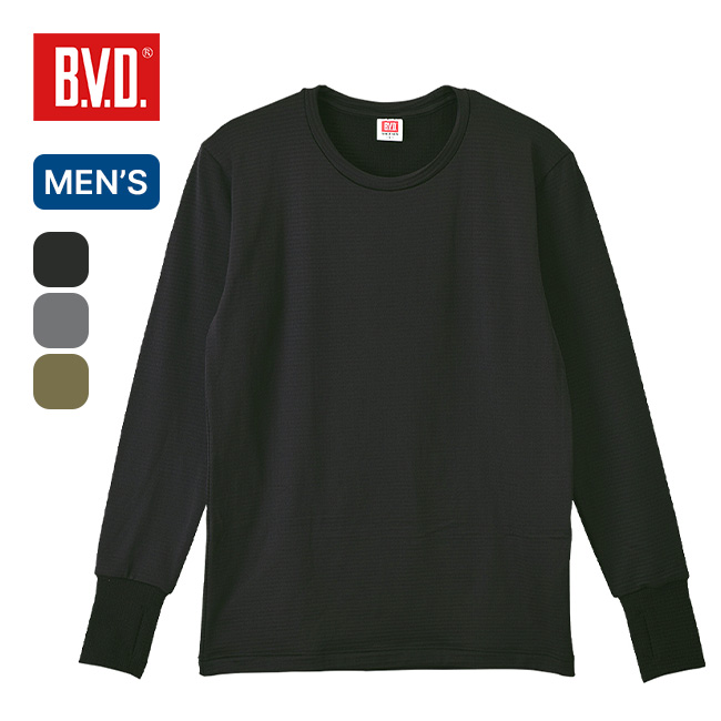 B.V.D. ビー・ブイ・ディー クルーネックサムホール メンズ