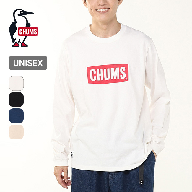CHUMS チャムス チャムスロゴブラッシュドL/S Tシャツ