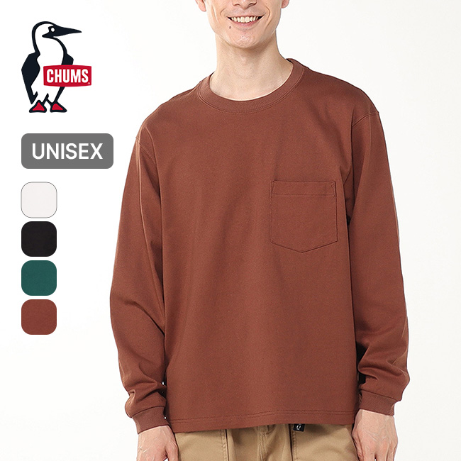 CHUMS チャムス ヘビーウェイトポケットL/S Tシャツ