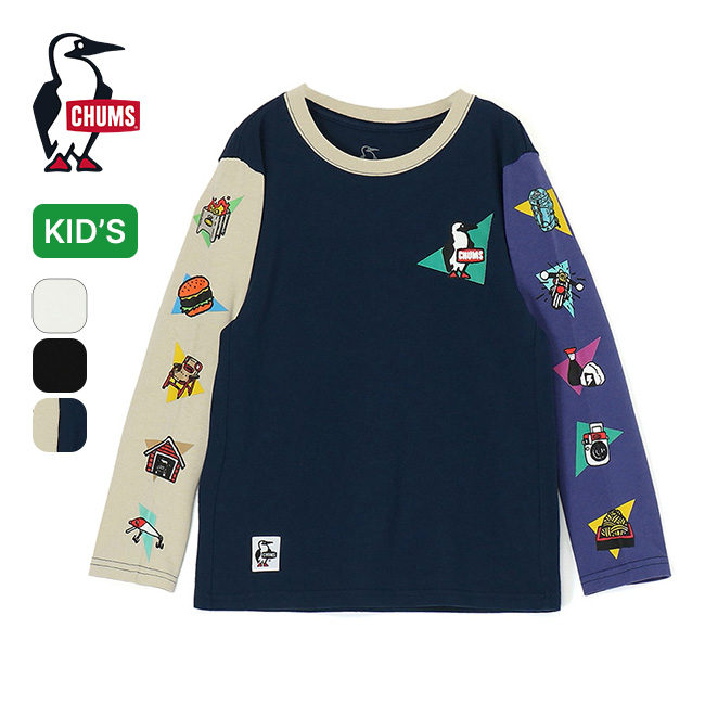 CHUMS チャムス かせきさいだぁ アラカルト L/S Tシャツ【キッズ】