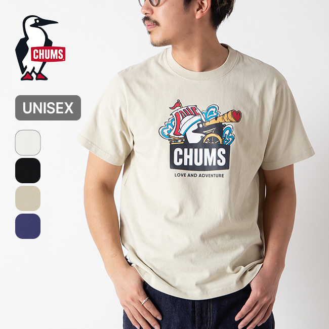 CHUMS チャムス ラブ&アドベンチャーブービーTシャツ