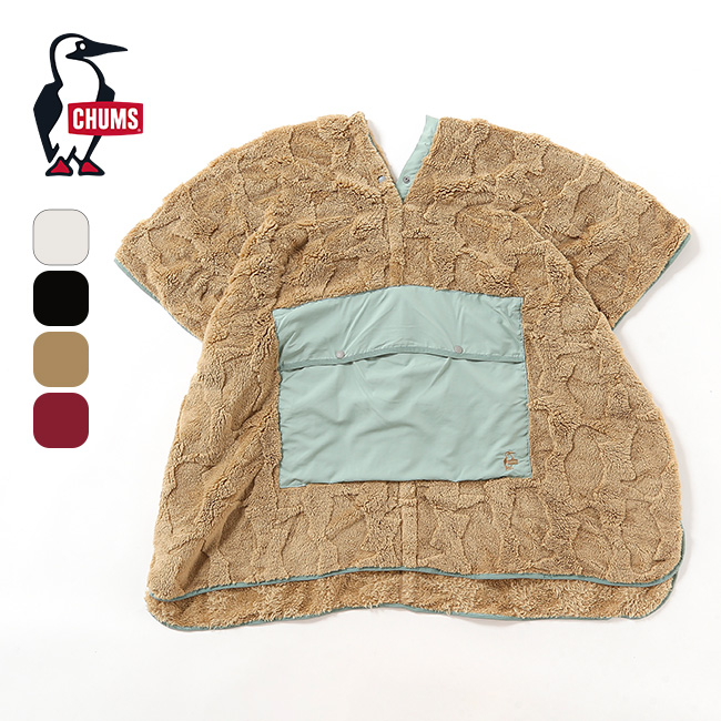 CHUMS チャムス ブービーエルモパッカブルブランケットポンチョ