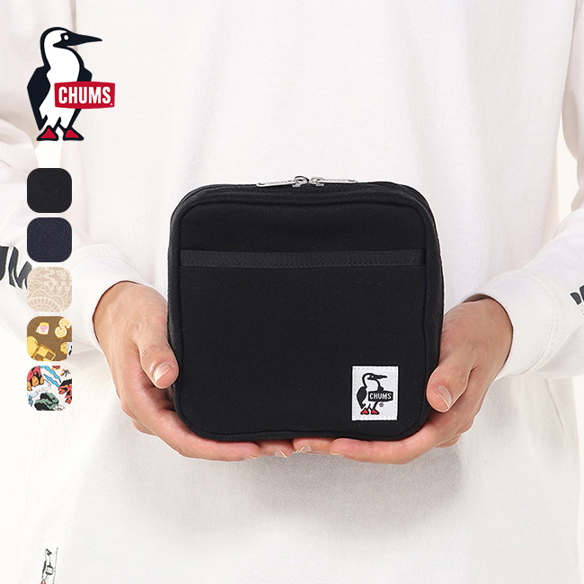 CHUMS チャムス スクエアスタンドポーチスウェット