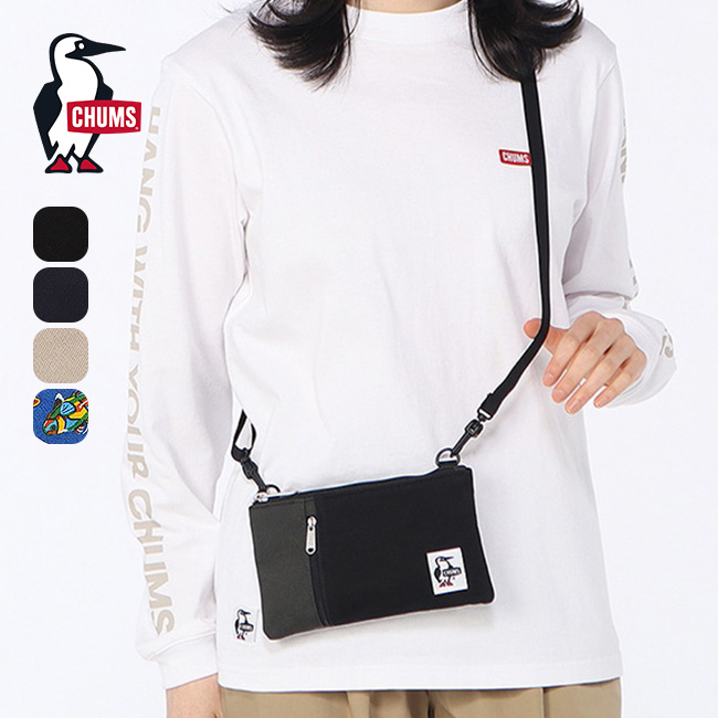 CHUMS チャムス スマートフォンショルダー スウェットナイロン