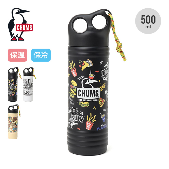 CHUMS チャムス キャンパーウェーブボトル500ml パターン