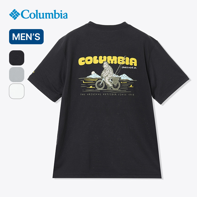 Columbia コロンビア シダートレイルバックグラフィックTシャツ メンズ