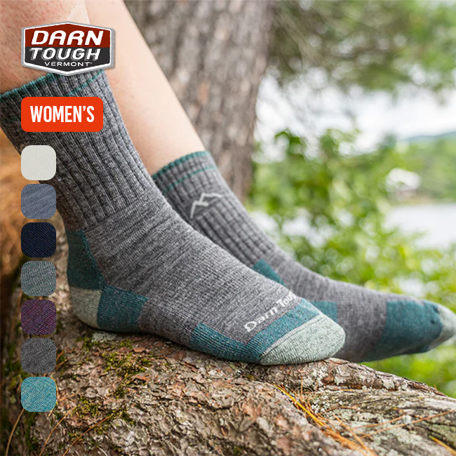 Darn Tough ダーンタフ ハイカーマイクロクルーミッドウェイトウィズクッション【ウィメンズ】