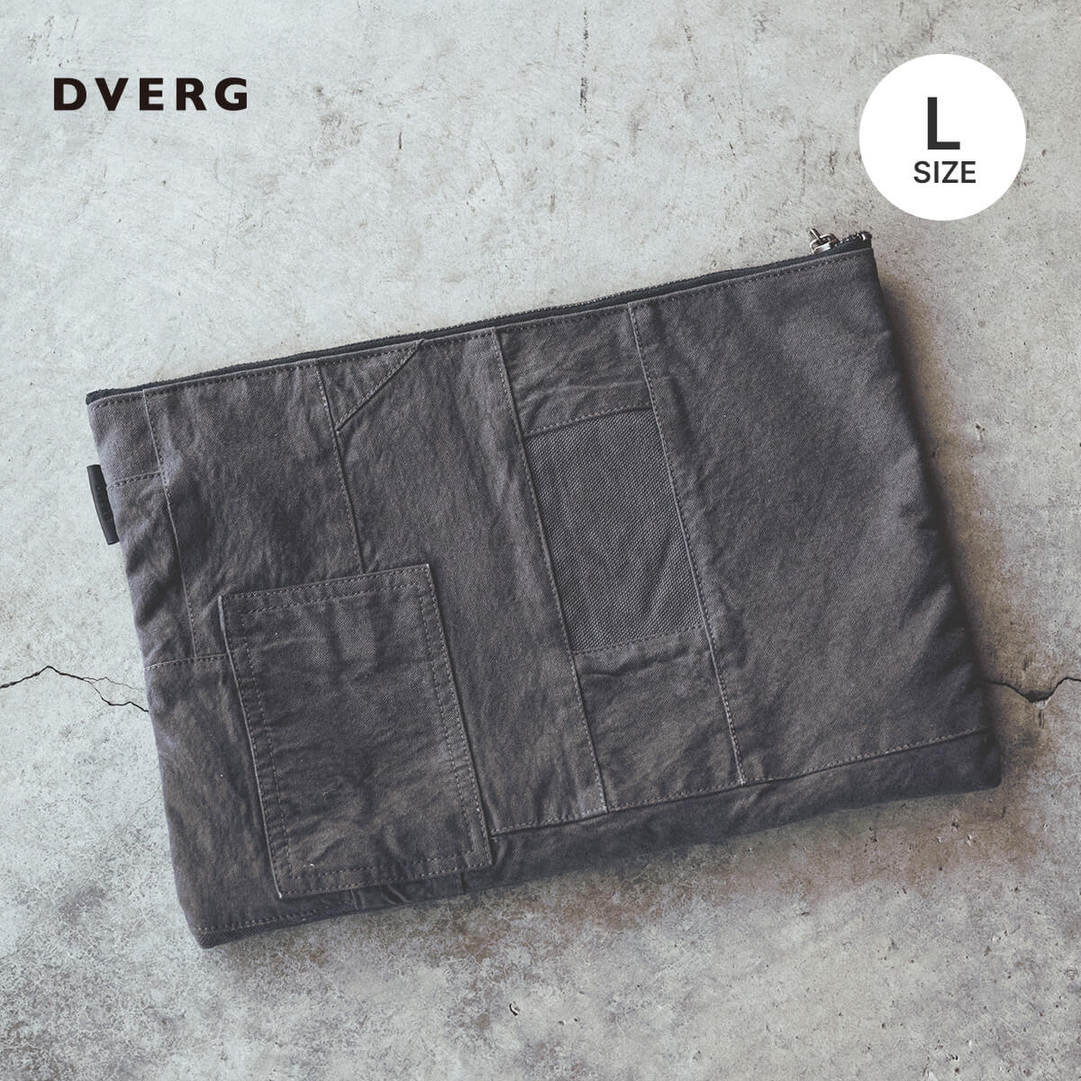 DVERG ドベルグ PATCHWORK POUCH L