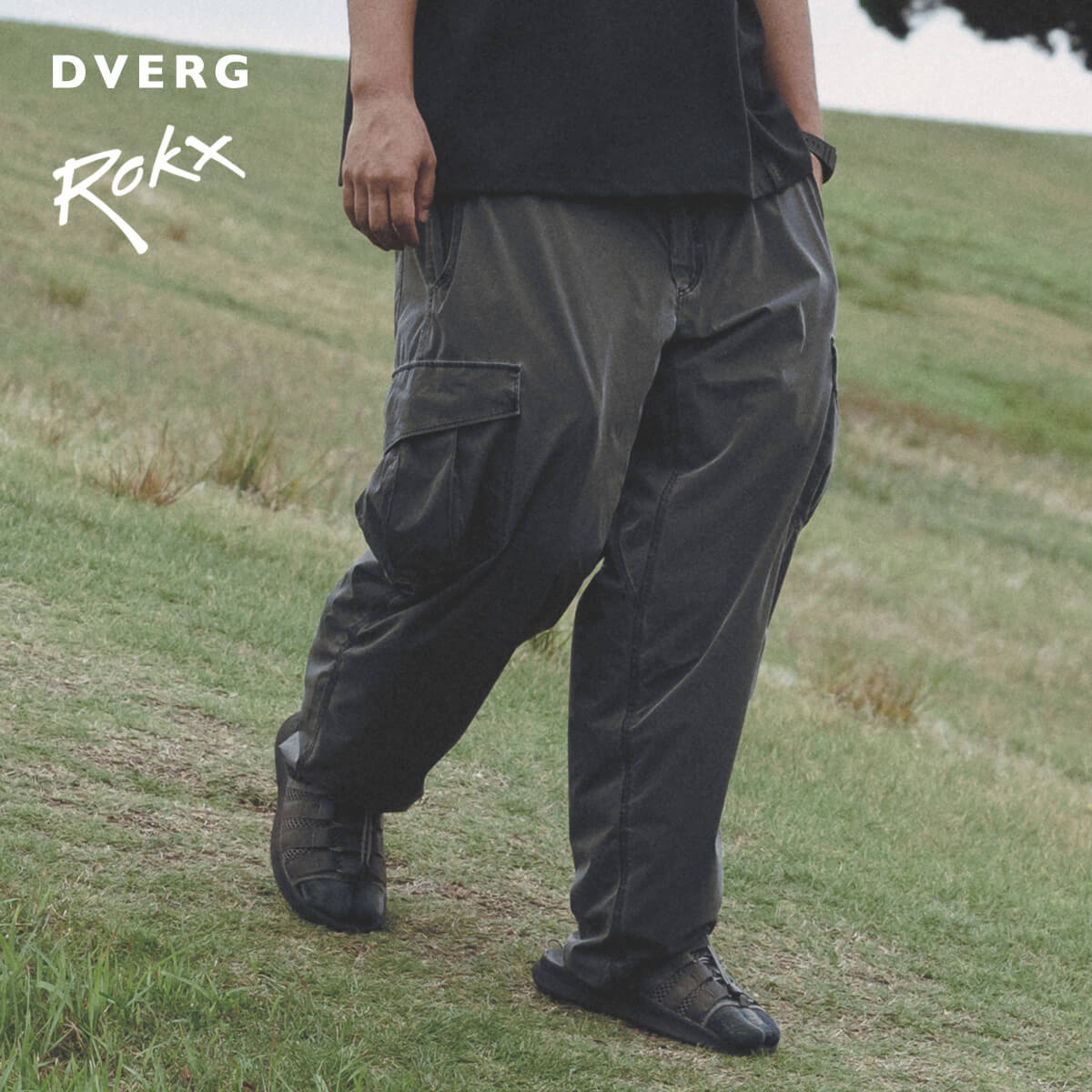 DVERG×ROKX ドベルグ×ロックス テレインカーゴパンツ ピグメントダイ