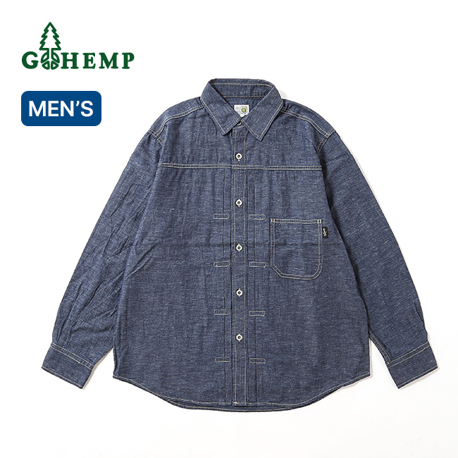 GOHEMP ゴーヘンプ プリーツワークシャツ