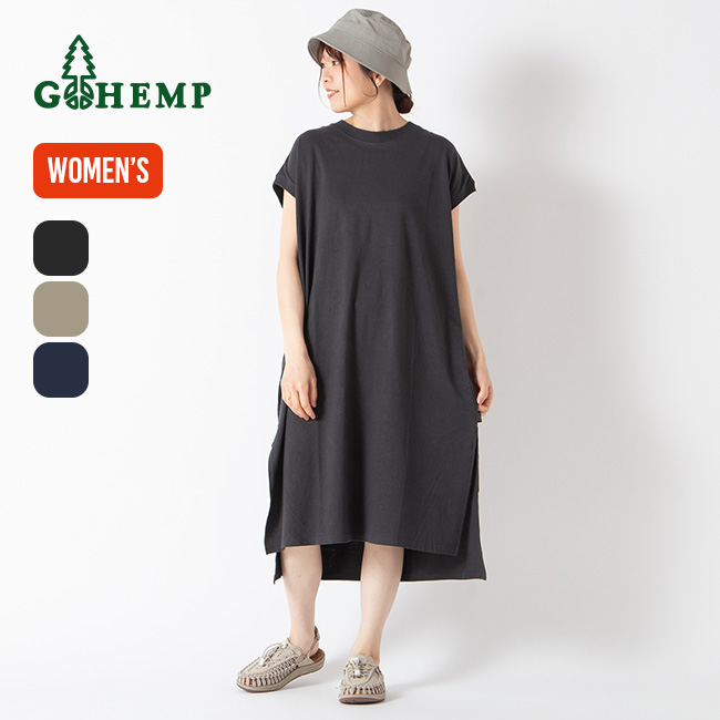 GOHEMP ゴーヘンプ ハニースリーブレスワンピース