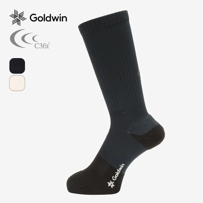 GOLDWIN C3fit ゴールドウィン シースリーフィット ペーパーファイバーシースリーフィットアーチサポートパイルミッドカットソックス ユニセックス