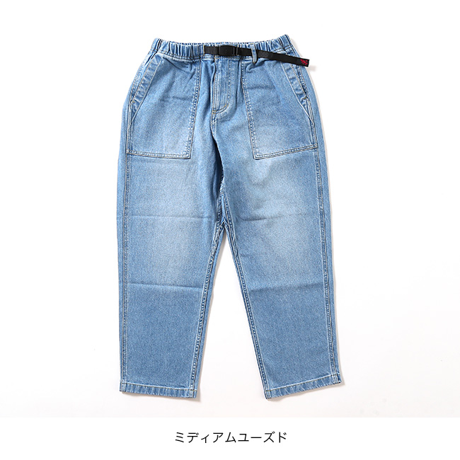 GRAMICCI グラミチ ストレッチデニムルーズテーパードパンツ ユニ