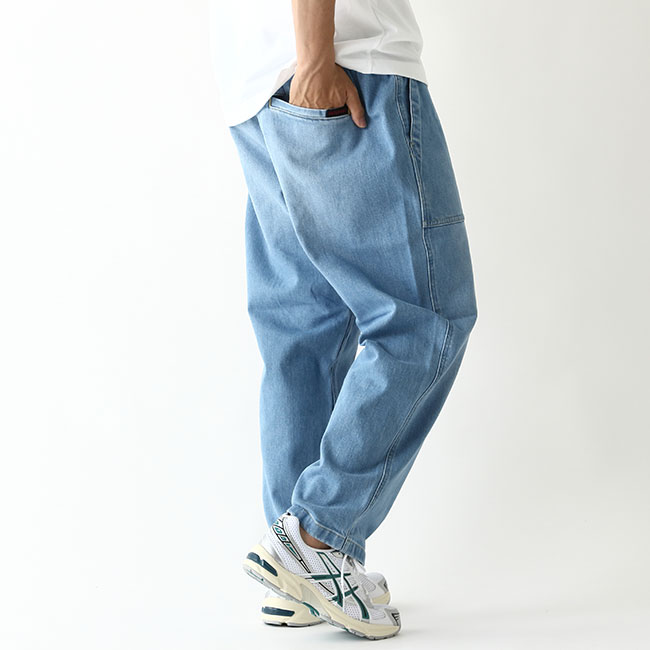 GRAMICCI グラミチ ストレッチデニムルーズテーパードパンツ ユニ