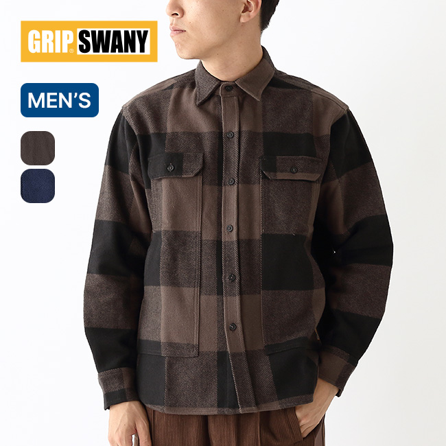 GRIP SWANY グリップスワニー フランネルフィールドシャツ