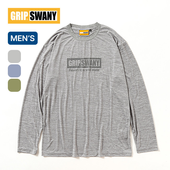 GRIP SWANY グリップスワニー ボックスロゴドライL/S TEE