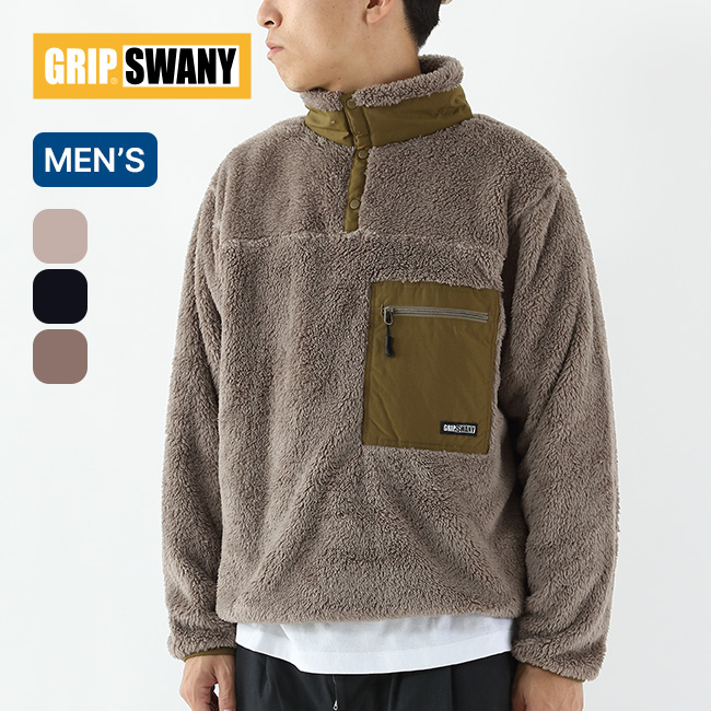 GRIP SWANY グリップスワニー コーラルフリースプルオーバー