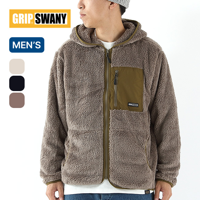 GRIP SWANY グリップスワニー コーラルフリースフーディー