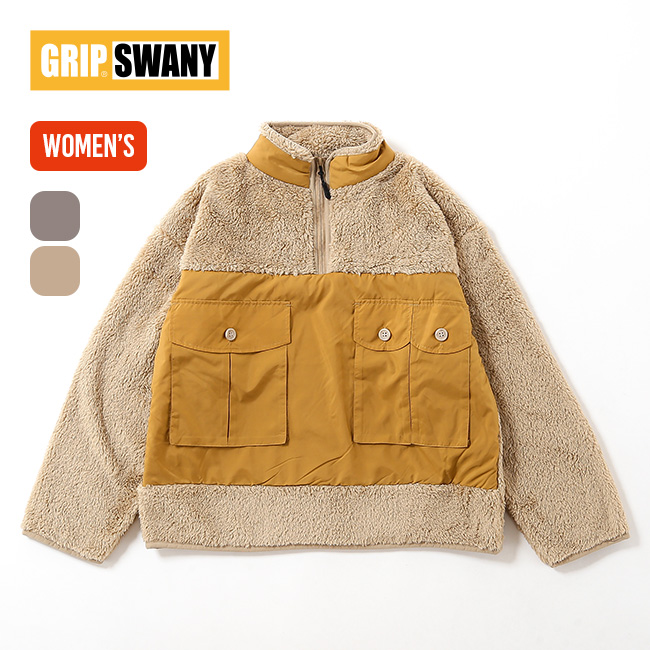 GRIP SWANY グリップスワニー ハイネックコーラルフリースプルオーバー【ウィメンズ】