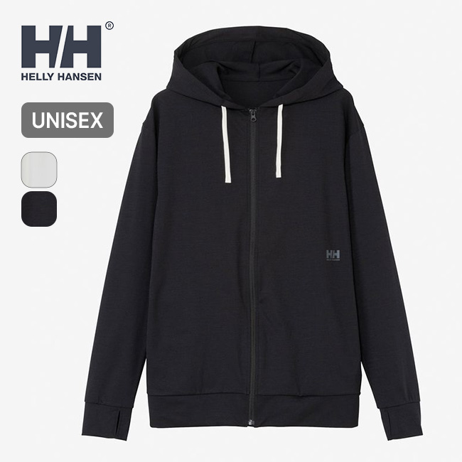 HELLY HANSEN ヘリーハンセン L/Sワンポイントロゴフルジップフーディーラッシュガード
