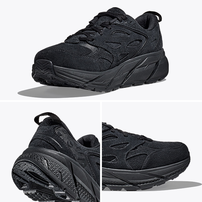 HOKA ホカ クリフトンL スエード ユニセックス(5／6(23cm) ブラック