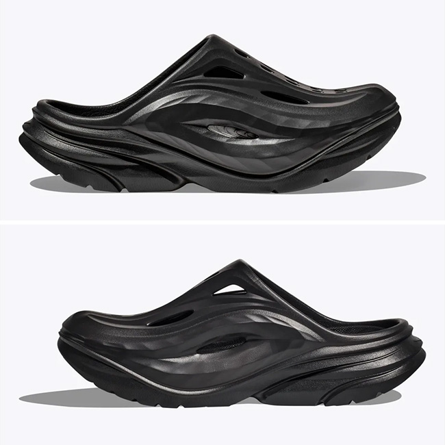 HOKA ホカ オラ リカバリーミュール ユニセックス(5/7(23cm) ブラック