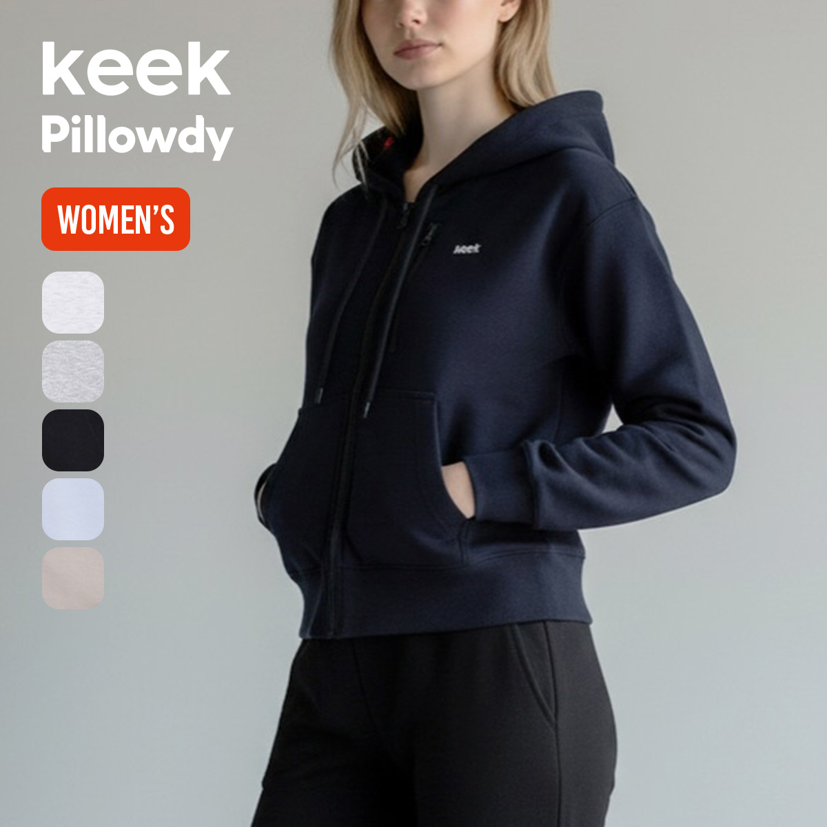 keek キーク ピロウディ ロゴフーディーV3(クロップ)