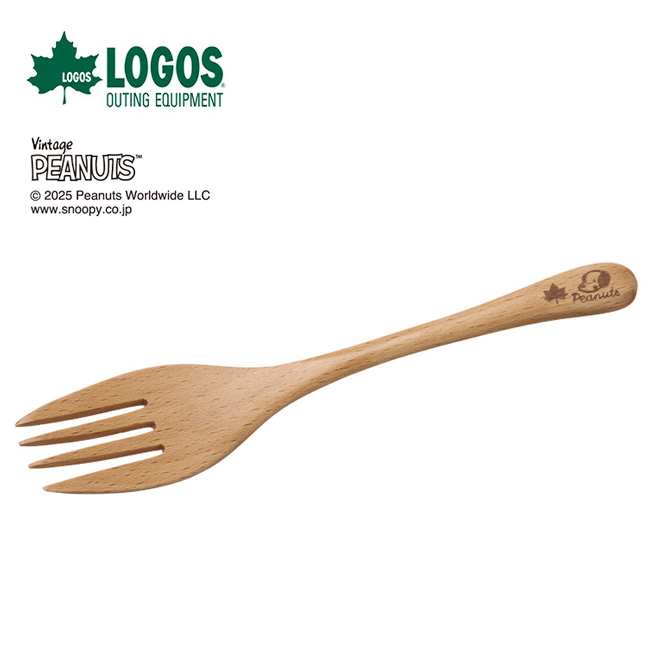 LOGOS ロゴス スヌーピー(PEANUTS 75years)木製フォーク