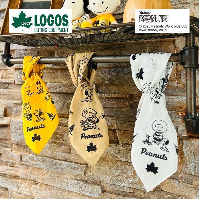 LOGOS ロゴス スヌーピー(PEANUTS 75years)バンダナ