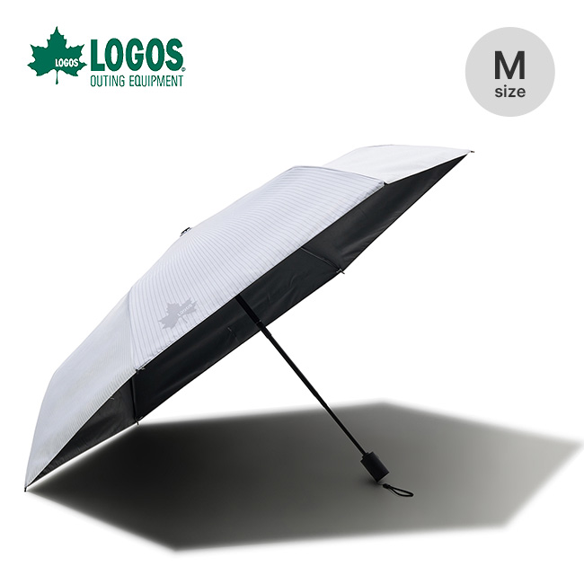 LOGOS ロゴス ソーラーブロック日傘・オートコンパクトM(晴雨兼用)