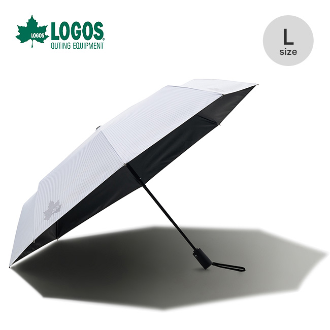 LOGOS ロゴス ソーラーブロック日傘・オートコンパクトL(晴雨兼用)