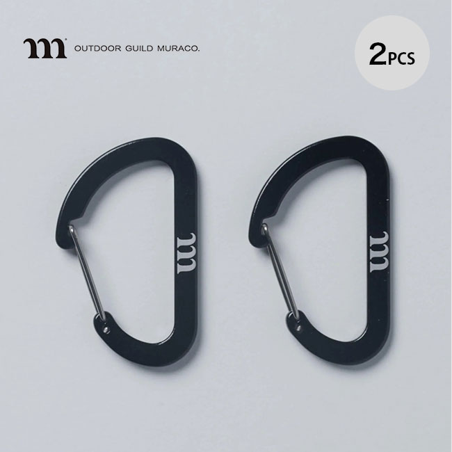 muraco ムラコ ワイヤーゲートカラビナ フラット65mm 2PCS