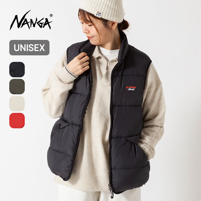 NANGA ナンガ ライトウェイトプレイランドダウンベスト(S ブラック
