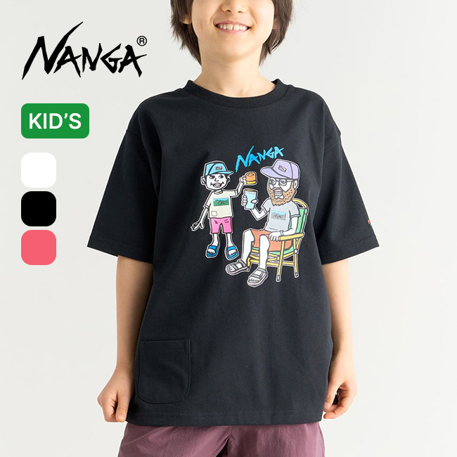 NANGA×USHIODA HIROAKI ナンガ×ウシオダヒロアキ エコハイブリッドTEE(FAM PT)【キッズ】